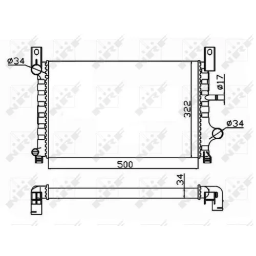 Chladič motora NRF 506224 - obr. 4