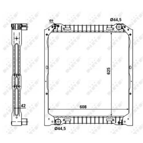 Chladič motora NRF 52097 - obr. 4