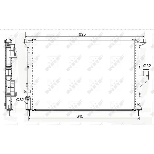 Chladič motora NRF 53118 - obr. 3