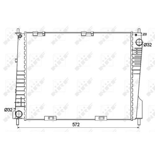 Chladič motora NRF 53125 - obr. 4