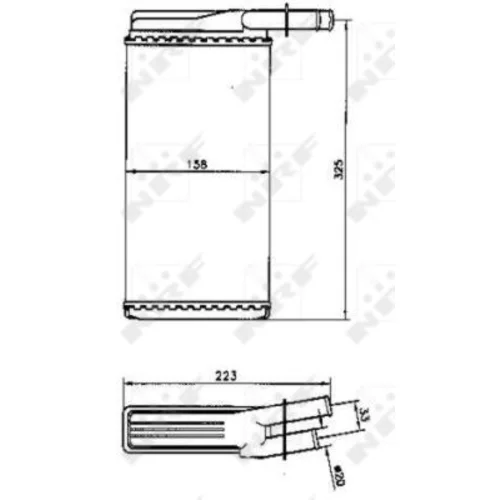 Výmenník tepla vnútorného kúrenia NRF 53220 - obr. 4