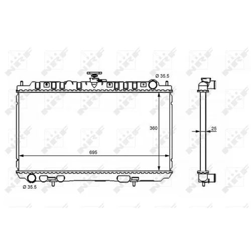 Chladič motora NRF 53388 - obr. 3