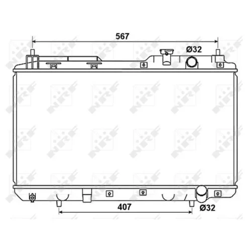 Chladič motora NRF 53506 - obr. 3