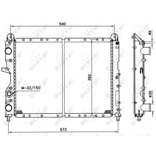 Chladič motora NRF 54501 - obr. 3