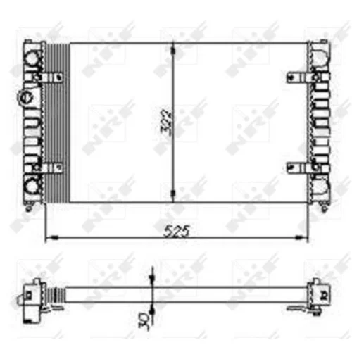 Chladič motora NRF 54688 - obr. 3