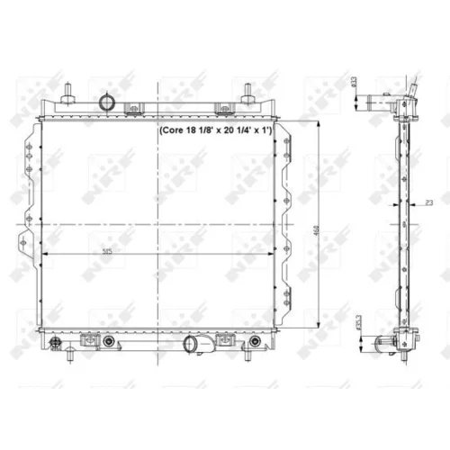 Chladič motora NRF 56018 - obr. 4