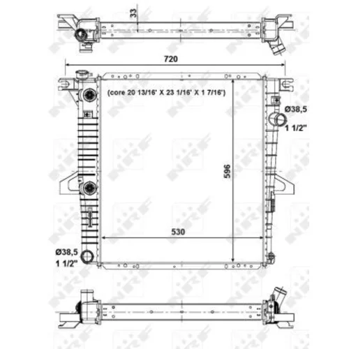 Chladič motora NRF 56033 - obr. 4