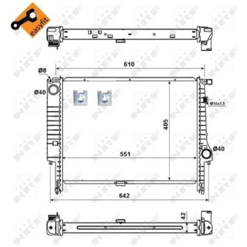 Chladič motora NRF 58117 - obr. 3