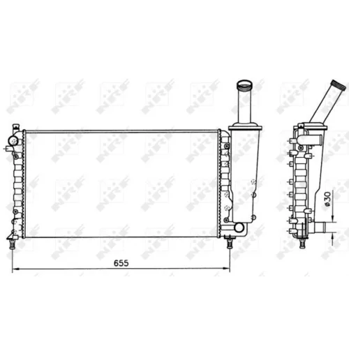 Chladič motora NRF 58171 - obr. 3