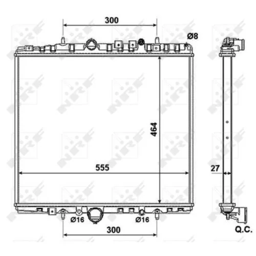 Chladič motora NRF 58373 - obr. 4