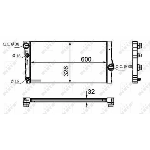 Chladič motora NRF 58466 - obr. 3