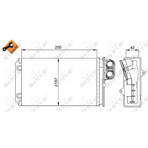 Výmenník tepla vnútorného kúrenia NRF 58629 - obr. 4