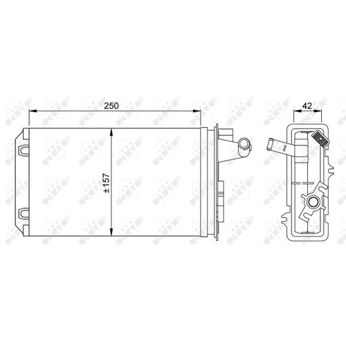 Výmenník tepla vnútorného kúrenia NRF 58637 - obr. 4