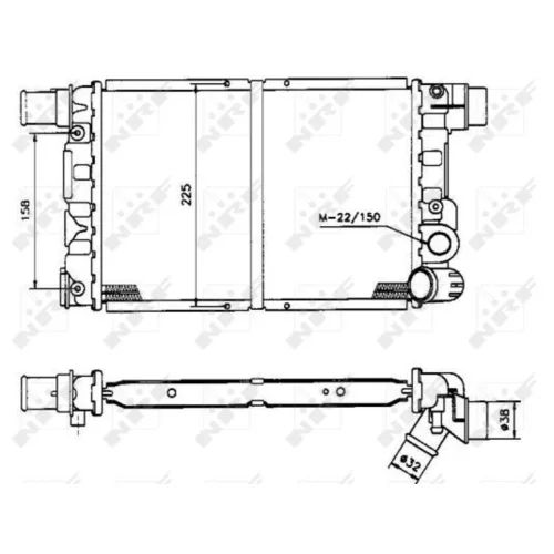 Chladič motora NRF 58844 - obr. 4