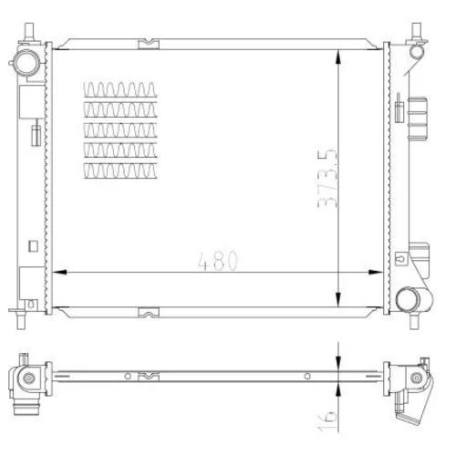 Chladič motora NRF 59315 - obr. 4