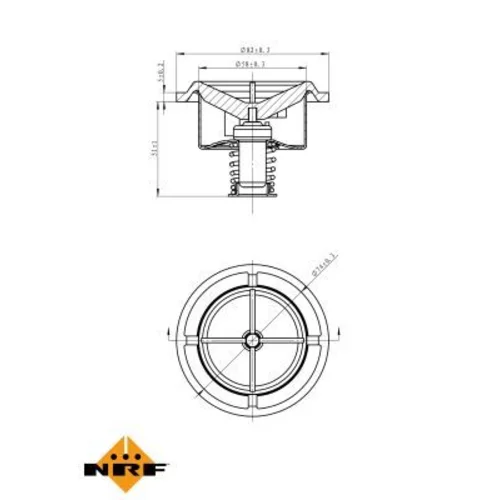 Termostat chladenia NRF 725014 - obr. 4