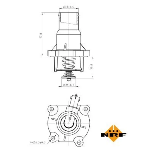 Termostat chladenia 725030 /NRF/ - obr. 4