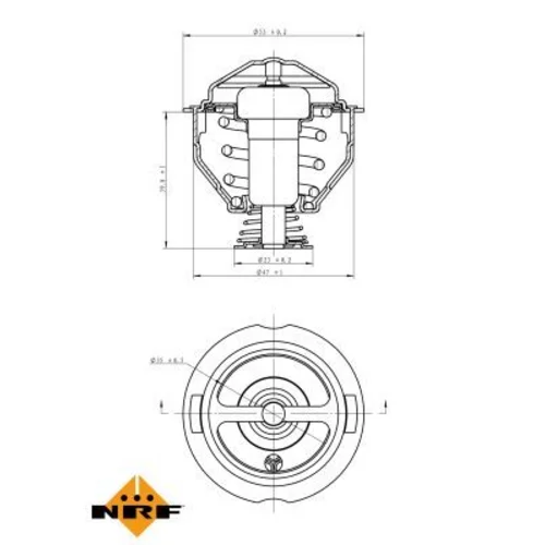 Termostat chladenia NRF 725090 - obr. 4