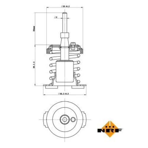 Termostat chladenia NRF 725093 - obr. 4