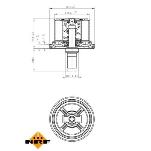 Termostat chladenia NRF 725099 - obr. 4