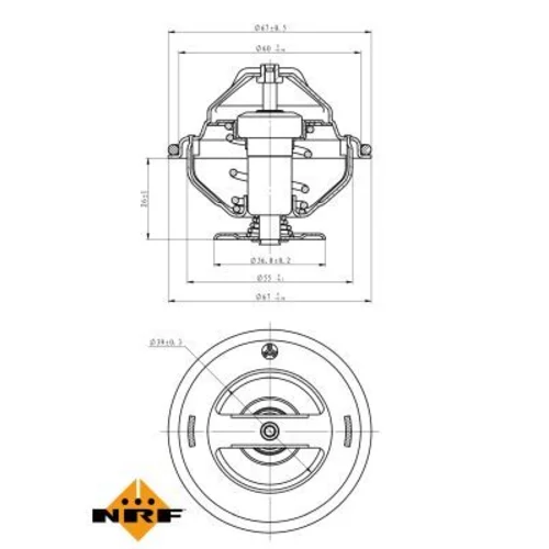 Termostat chladenia NRF 725138 - obr. 4