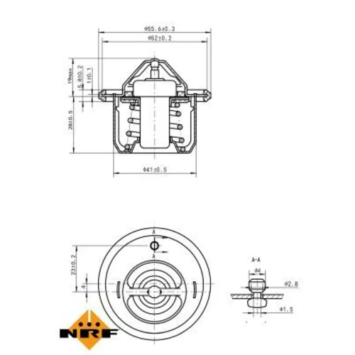 Termostat chladenia NRF 725152 - obr. 4