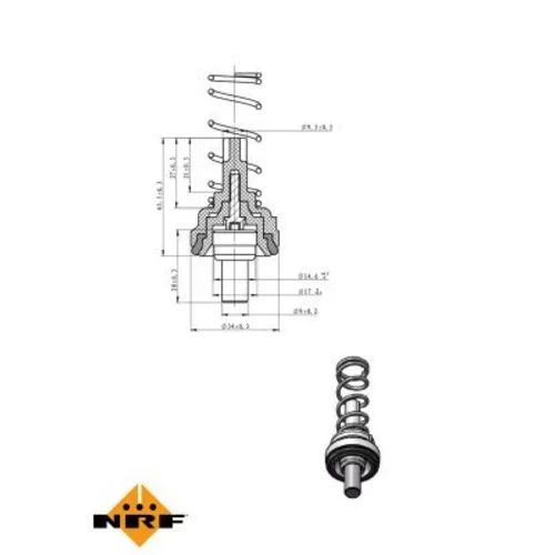 Termostat chladenia NRF 725204 - obr. 4