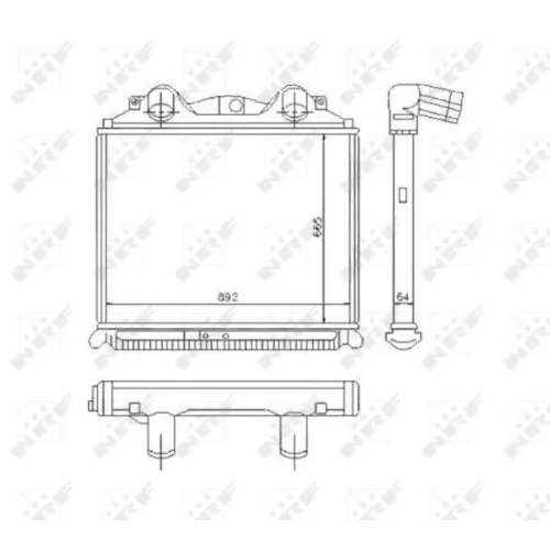 Chladič plniaceho vzduchu NRF 30203 - obr. 4