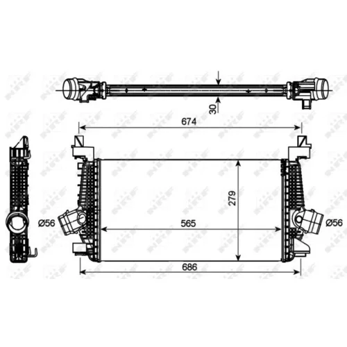 Chladič plniaceho vzduchu NRF 30269 - obr. 4