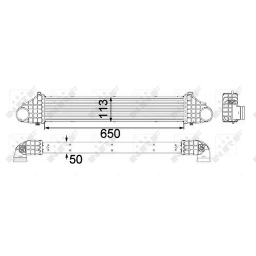 Chladič plniaceho vzduchu NRF 30308 - obr. 4