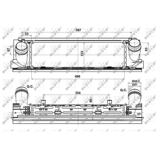 Chladič plniaceho vzduchu NRF 30482 - obr. 4