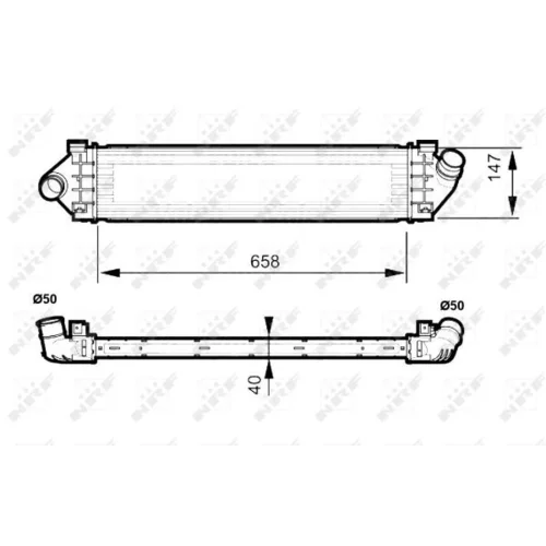 Chladič plniaceho vzduchu NRF 30515 - obr. 4