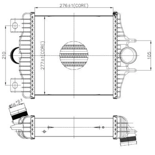 Chladič plniaceho vzduchu NRF 30988 - obr. 4