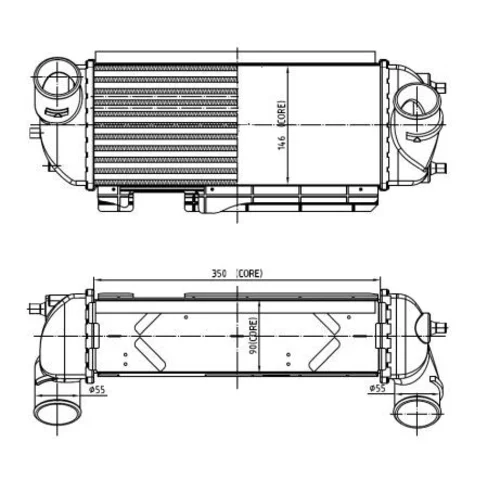 Chladič plniaceho vzduchu NRF 30989 - obr. 4