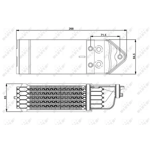 Chladič motorového oleja NRF 31202 - obr. 4