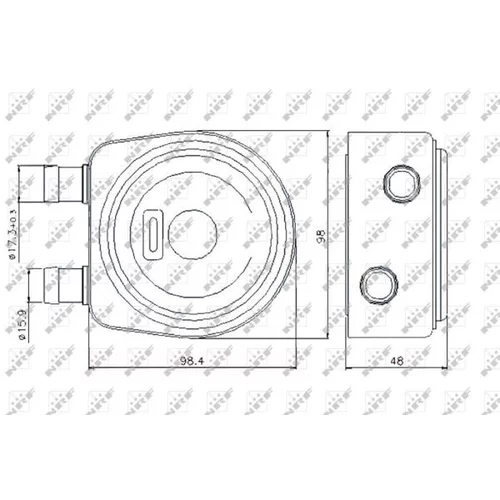 Chladič motorového oleja NRF 31247 - obr. 4