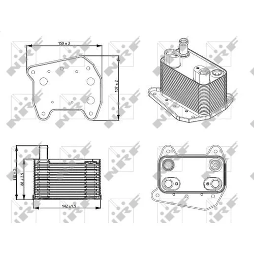 Chladič motorového oleja NRF 31276 - obr. 4