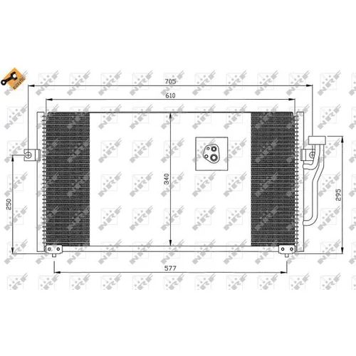 Kondenzátor klimatizácie NRF 35293