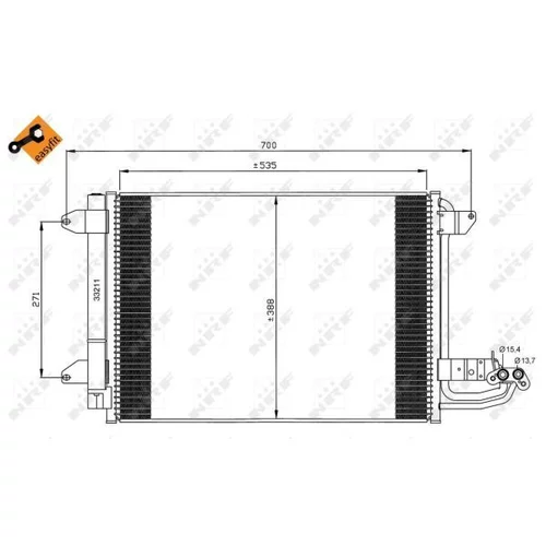 Kondenzátor klimatizácie NRF 35520 - obr. 4