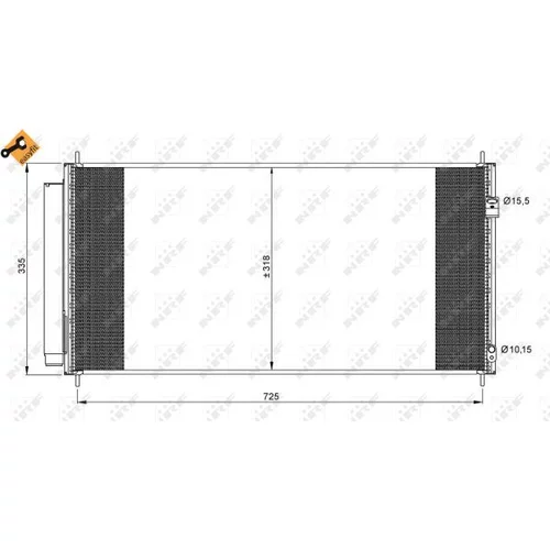 Kondenzátor klimatizácie NRF 35943