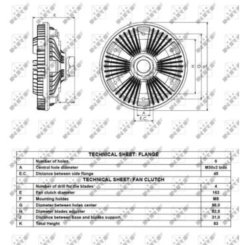 Spojka ventilátora chladenia NRF 49077 - obr. 4