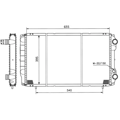 Chladič motora NRF 50403 - obr. 4