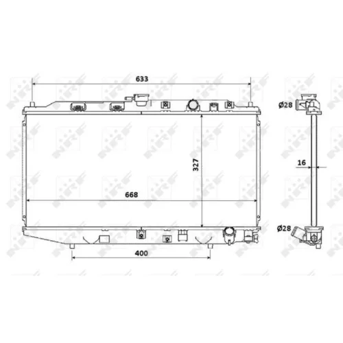 Chladič motora NRF 506728 - obr. 3