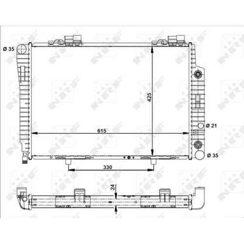 Chladič motora NRF 51282 - obr. 3