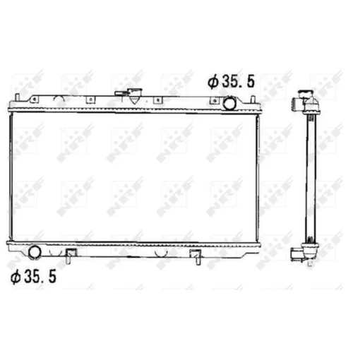 Chladič motora NRF 52069 - obr. 3