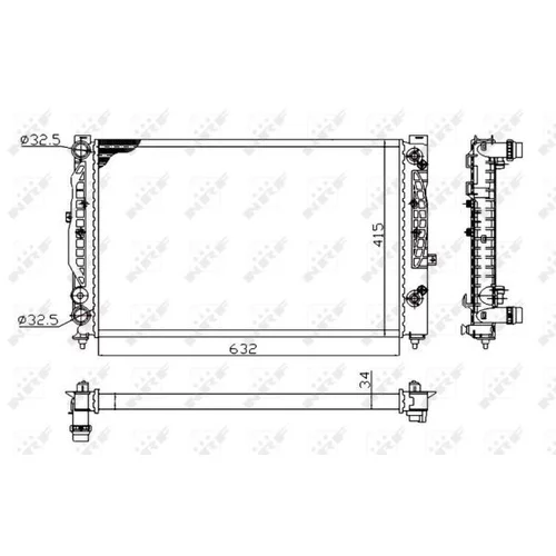 Chladič motora 529504A /NRF/