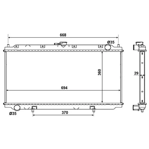 Chladič motora NRF 53019 - obr. 3