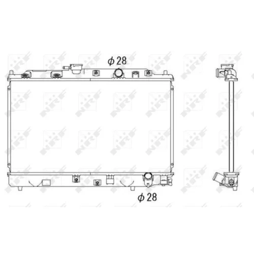 Chladič motora NRF 53286