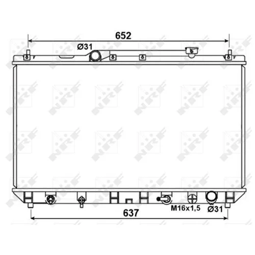 Chladič motora NRF 53374 - obr. 4