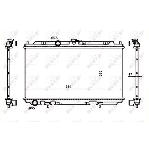 Chladič motora NRF 53386 - obr. 4